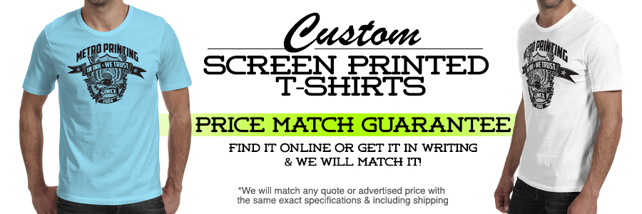 Nj screen printing price match guarantee for custom screen printed t-shirts in new jersey